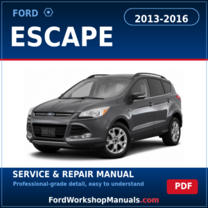 Ford Escape 2013-2016 service and repair manual cover