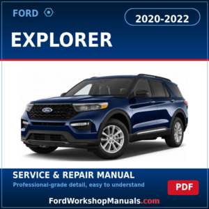 Ford Explorer 2020-2022 service and repair manual cover