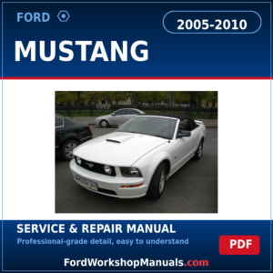 Ford Mustang 2005-2010 service and repair manual cover