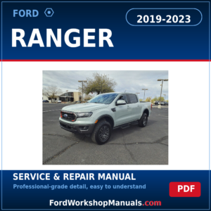 Ford Ranger 2019-2023 service and repair manual cover