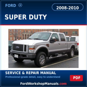 Ford Super Duty 2008-2010 service and repair manual cover