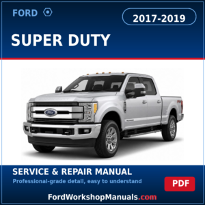 Ford Super Duty 2017-2019 service and repair manual cover