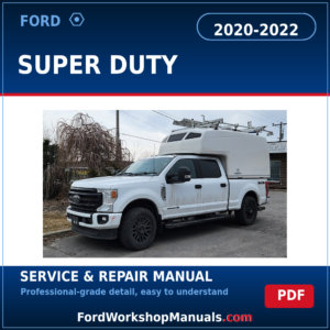 Ford Super Duty 2020-2022 service and repair manual cover