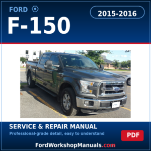 Ford F-150 2015-2016 service and repair manual cover