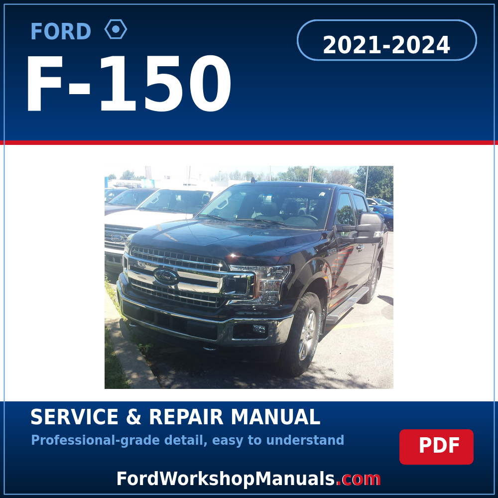Ford F-150 2021-2024 service and repair manual cover